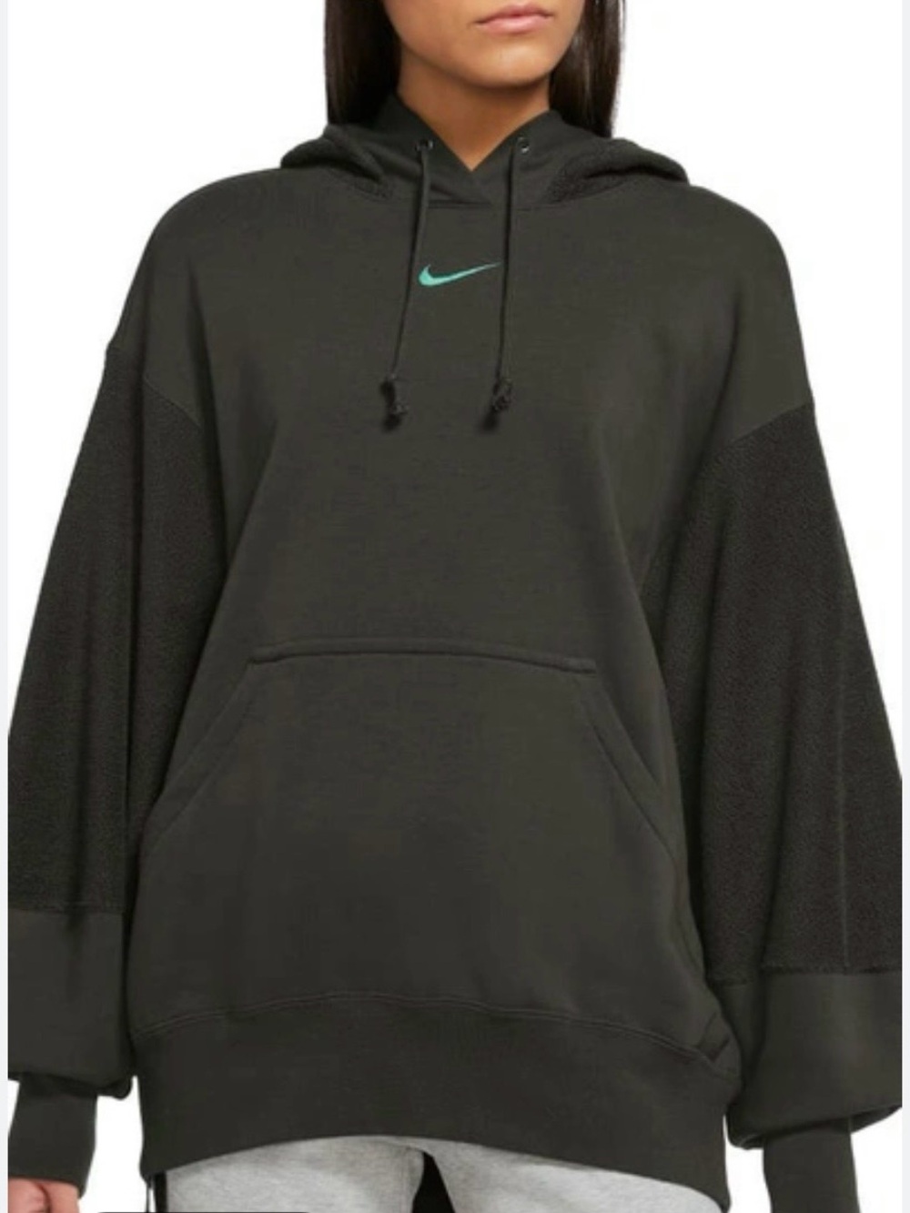 Nike Sportswear Everyday Modern Women’s Oversized Green Hoodie Large L